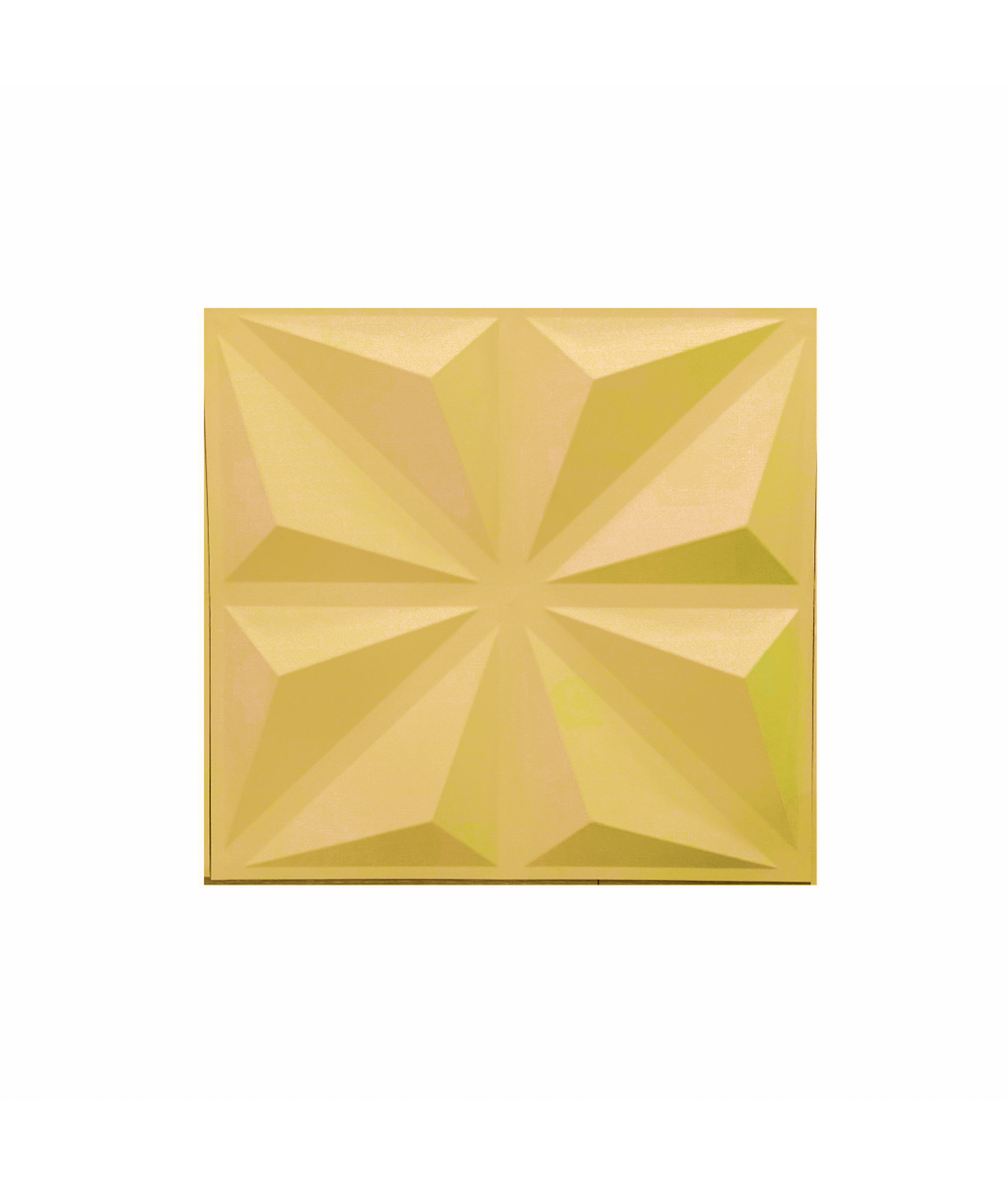PANEL DE PVC 3D PARA PARED DORADO MATE UNIDAD