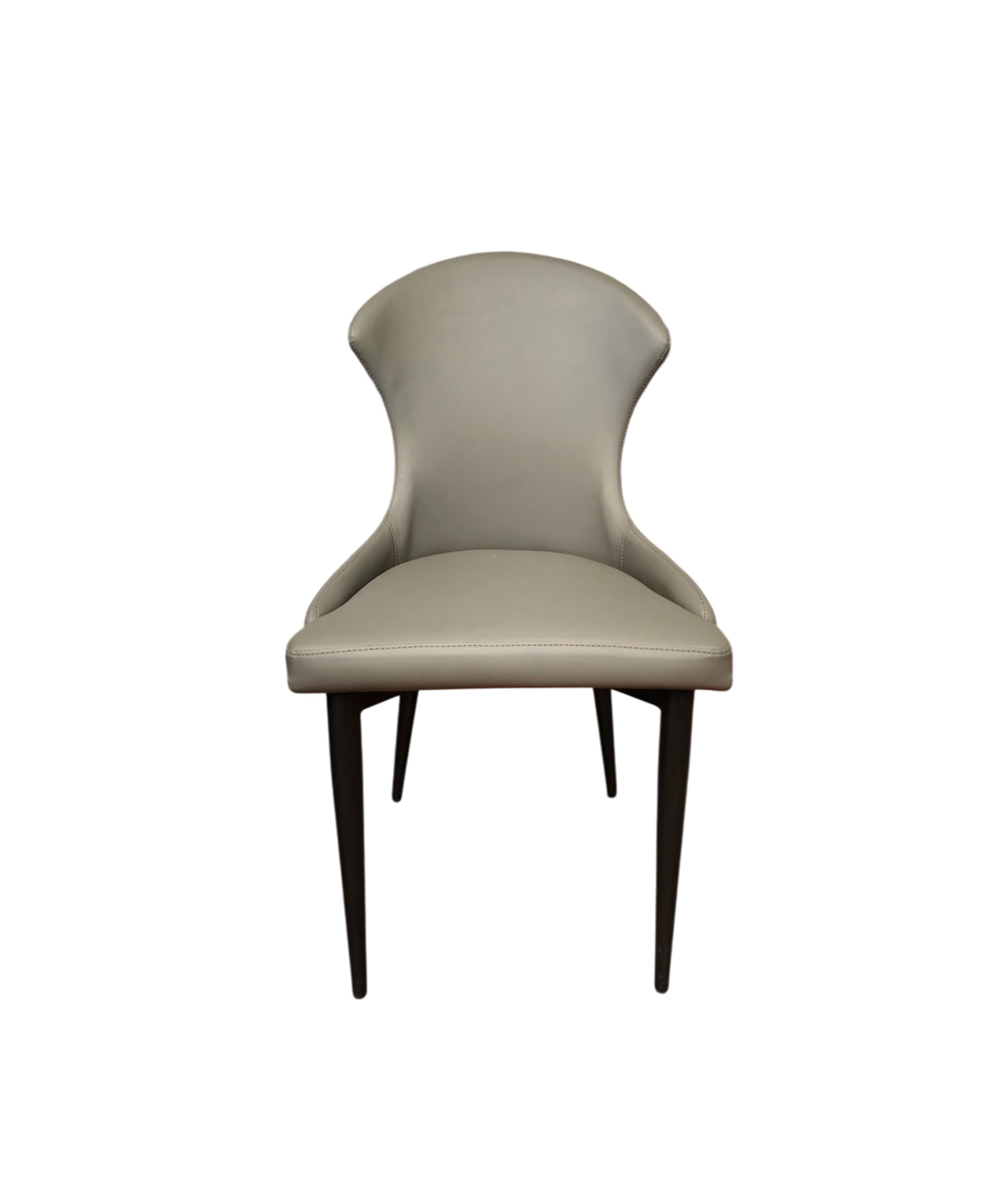 SILLA P/COMEDOR, ASIENTO DE PU, PATAS DE METAL PINTADO